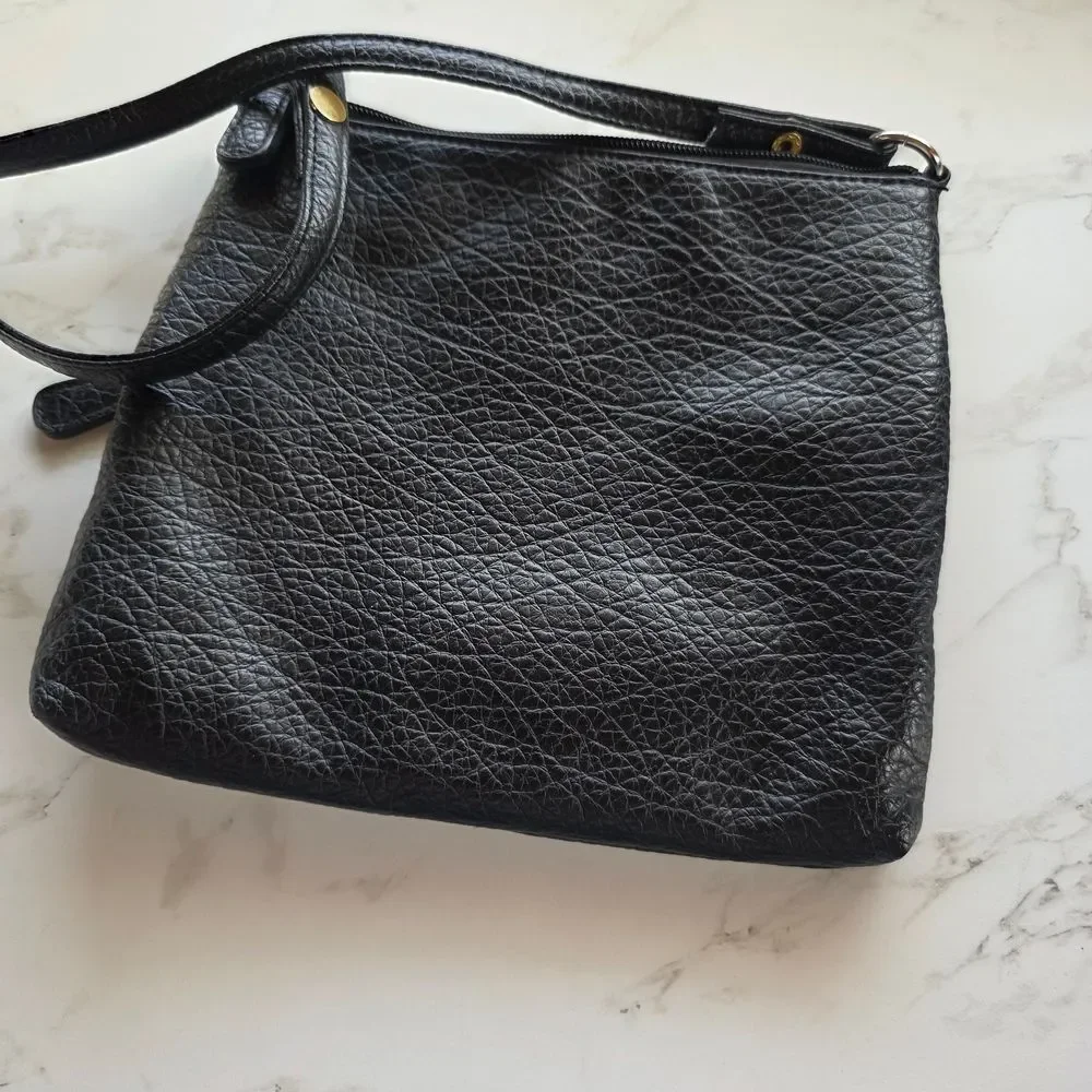 Nine West Black Crossbody Shoulder Bag with Silver Hardware